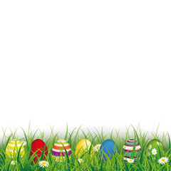 Colored Easter Eggs Grass Sale
