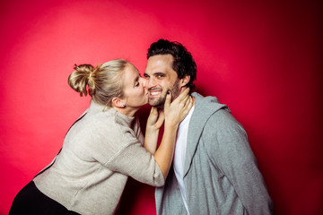 Couple together in Studio having fun