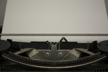 Close up of an old typewritter