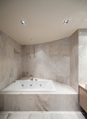 Interior,  marble bathroom