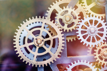 Industrial clock transmission gear set details