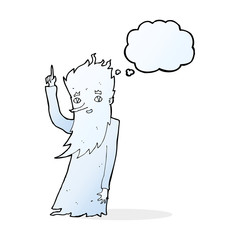 jack frost cartoon with thought bubble