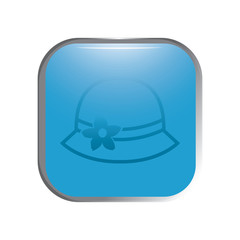 vector icon of  women's hat