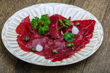 Beef carpaccio