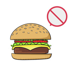 junk food vector illustration