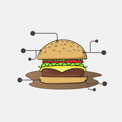burger infographic