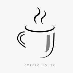 coffee cup (mug) of hot drink (tea)