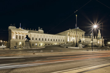 Fototapeta na wymiar Vienna. Austria. Parliament of Austria - landmark in Vienna.