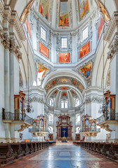 AUSTRIA, SALZBURG. Dome of the Salzburg Cathedral.