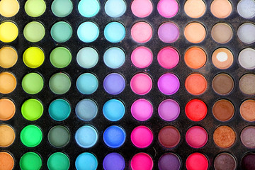 colorful eye shadows palette