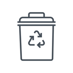 Trash bin icon