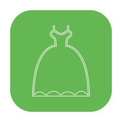 vector icon of woman's dress