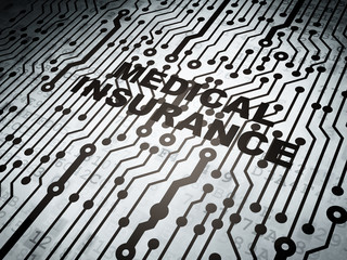 Insurance concept: circuit board with Medical Insurance