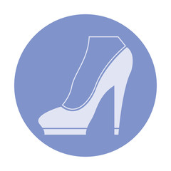 vector icon of womens shoes