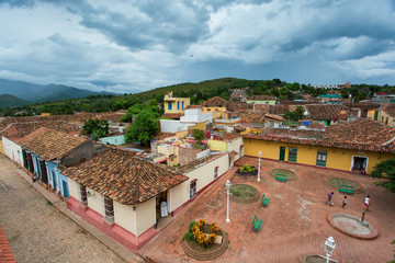 View of Trinidad, Cuba from up