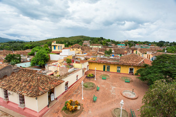 View of Trinidad, Cuba from up