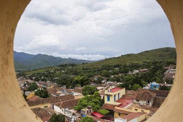 View of Trinidad, Cuba from up
