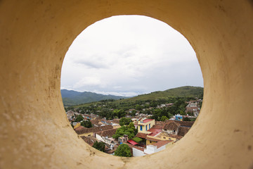 View of Trinidad, Cuba from up