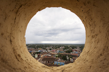 View of Trinidad, Cuba from up