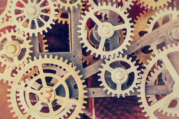 Industrial clock transmission gear set details