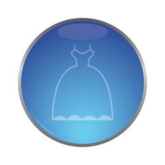 vector icon of woman's dress