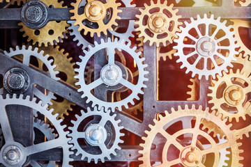 Industrial clock transmission gear set details