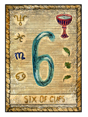 The old tarot card. Six of Cups
