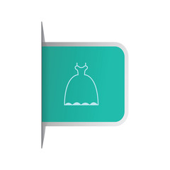 vector icon of woman's dress