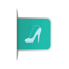 vector icon of womens shoes