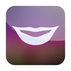 vector icons of modern female lips