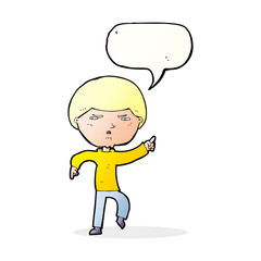 cartoon annoyed man with speech bubble