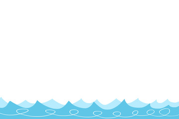 Creative Illustration and Innovative Art: Water Wave. Realistic Fantastic Cartoon Style Artwork Scene, Wallpaper, Story Background, Card Design
