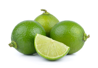 lime on white background