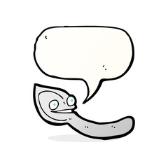 cartoon spoon with speech bubble
