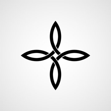 Celtic cross knot. Vector