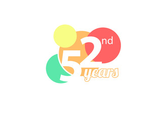 simple birthday and colorful