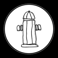 Simple doodle of a fire hydrant
