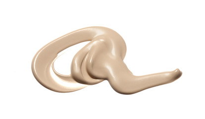 Liquid foundation isolated on white 