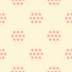 vector seamless pattern of pink roses