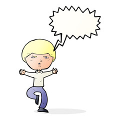 cartoon angry man with speech bubble