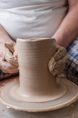Hands of a potter