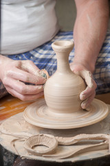Hands of a potter
