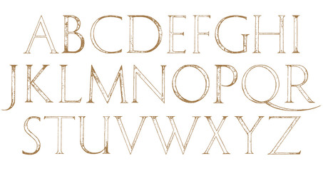 Modern Roman Classic Alphabet