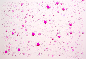 pink liquid drops