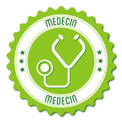 Logo médecin. Médecine.