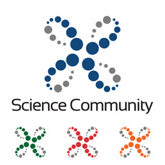 Abstract Science Group Community Logo Template