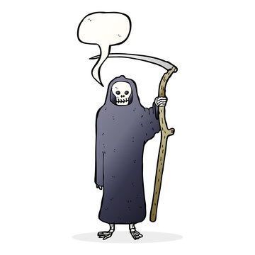 recommend clip art: death cartoon with speech bubble