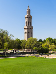 Obraz premium Große Sultan-Qabus-Moschee, eines der wichtigsten Bauwerke des Landes, eine der weltweit größten Moscheen, Muscat, Maskat, Sultanat Oman, Golfstatt, Arabische Halbinsel, Naher Osten, Asien