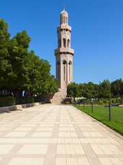 Fototapeta na wymiar Große Sultan-Qabus-Moschee, eines der wichtigsten Bauwerke des Landes, eine der weltweit größten Moscheen, Muscat, Maskat, Sultanat Oman, Golfstatt, Arabische Halbinsel, Naher Osten, Asien