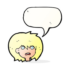 cartoon shocked expression  with speech bubble